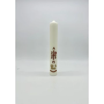 Gyertya díszített 1kg Húsvéti viaszdíszes d60mm, h390mm