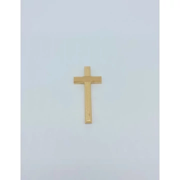 Fali kereszt natúr 10cm korpusz nélküli fa