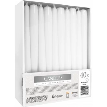 Gyertya natúr kónuszos