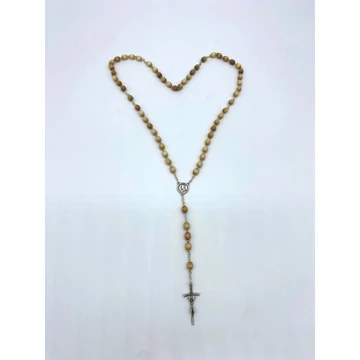 Rózsafüzér fa dróton natúr