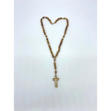 Rózsafüzér fa madzagos kapcsos natúr