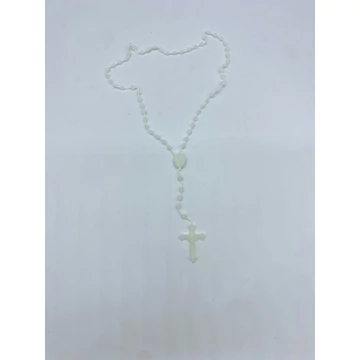 Rózsafüzér műanyag madzagon világítós