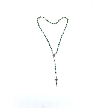 Rózsafüzér kristály 6mm zöld