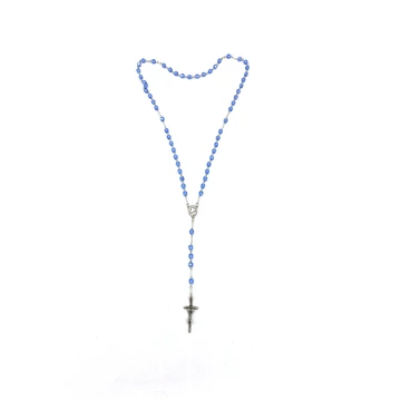 Rózsafüzér kristály 6mm kék