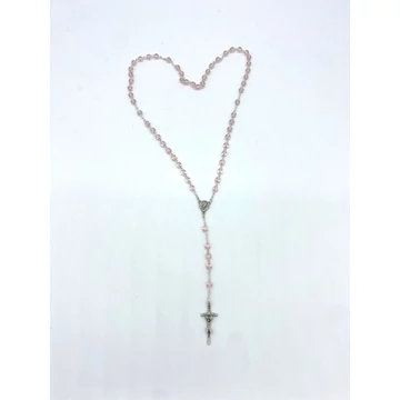 Rózsafüzér kristály 6mm rózsaszín