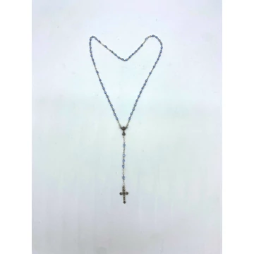 Rózsafüzér kristály 4mm kék