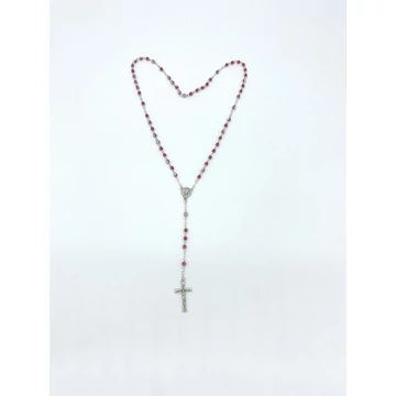 Rózsafüzér kristály 4mm piros