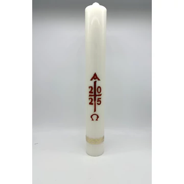 Gyertya díszített 5,5kg Húsvéti számos matricás d10cm