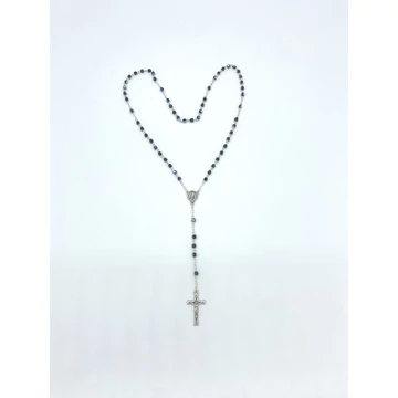 Rózsafüzér kristály 4mm fekete