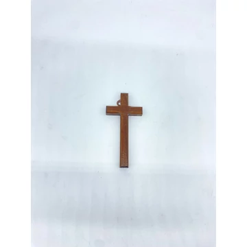 Fali kereszt pácolt korpusz nélkül 10cm fa