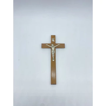 Feszület fali pácolt 24cm fa