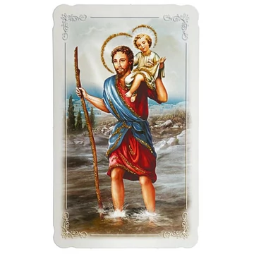 Szentkép aranyozott - Szent Kristóf