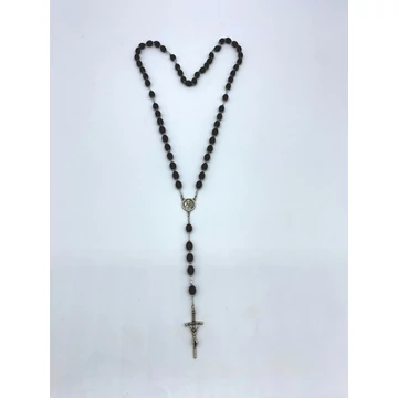 Rózsafüzér fa dróton barna