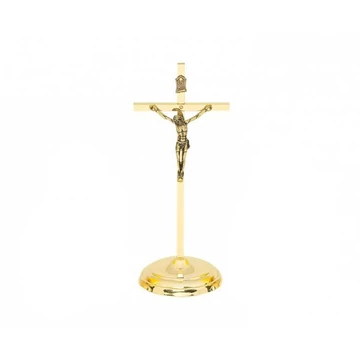 Réz feszület álló 16cm 02-020