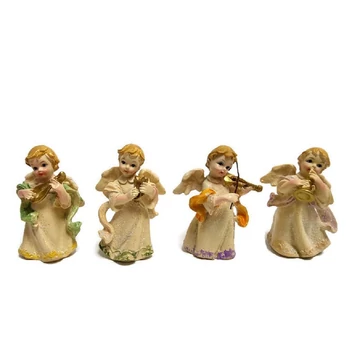 Angyalka hangszerrel színes 6cm ( 4417 )