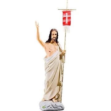 Szobor festett Feltámadt Krisztus 65cm 225