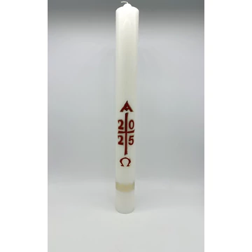 Gyertya díszített 3kg húsvéti számos matricás d7,5cm