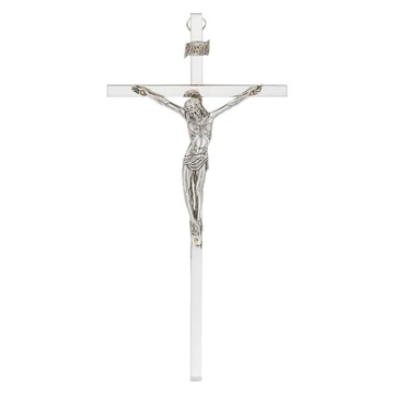 Réz feszület 26*12cm nikkelezett 01-111