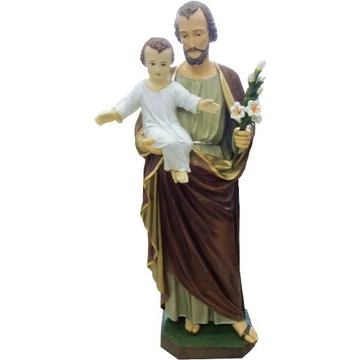 Szobor festett Szent József a Kis Jézussal 130cm 730