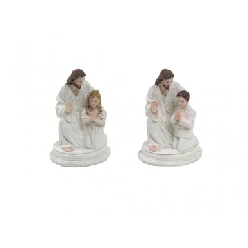 Szobor Jézus kislánnyal - kisfiúval  9cm ( 3605 )