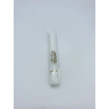 Gyertya díszített 7dkg keresztelői (vizes matr.) d22mm, h200mm