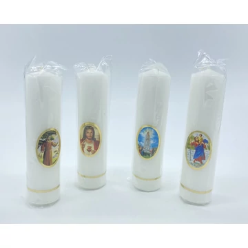 Gyertya díszített 20dkg általános matricával Nagytuskó d40mm, h160mm