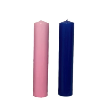Gyertya  50dkg d50mm rózsaszín/lila  /db