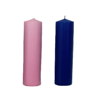 Gyertya  35dkg rózsaszín/lila  / db