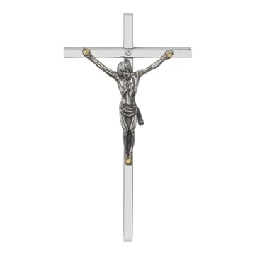 Réz feszület 9,5cm nikkelezett 01-021