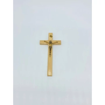 Feszület fali natúr 18cm fa