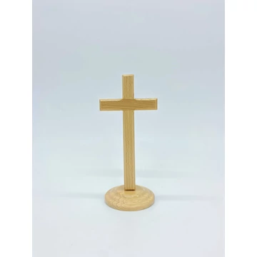 Feszület natúr álló korpusz nélküli 14cm fa