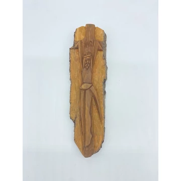 Faragott háncs dísz Jézus kereszten közepes