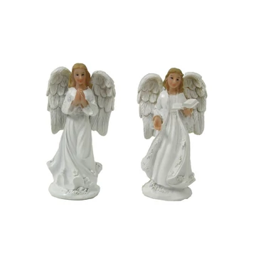 Angyalka fehér 11,5cm imádkozó/könyv ( 5030 )
