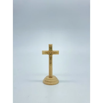 Feszület natúr álló 10cm fa