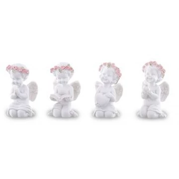 Angyalka fehér térdeplő 6cm ( 86209 )