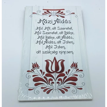 Falap 48cm színes festett Házi Áldás