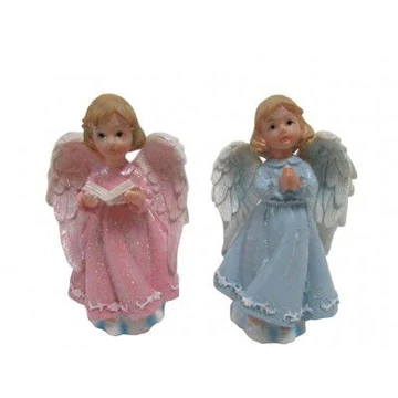 Angyal 13,5cm álló kék/rózsaszín ( 5501 )