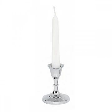 Réz gyertyatartó h 7,5cm Nikelezett 03-080