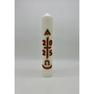 Gyertya díszített 1,715kg-os húsvéti viaszdíszes d80mm, h420mm