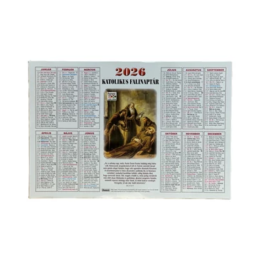 Falinaptár egylapos  ( Agapé ) 2026