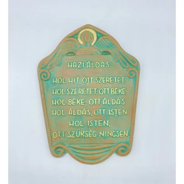 Kerámia házi áldás ( Kákonyi J. )