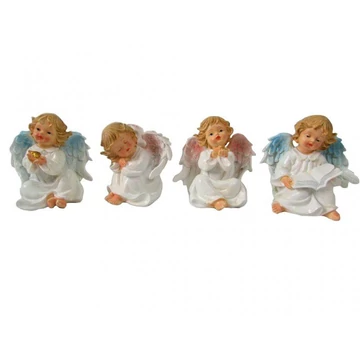 Angyal ülő 13,5cm kék/rózsaszín (5427)