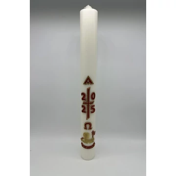 Gyertya díszített 3kg Húsvéti viaszdíszes d7,5cm