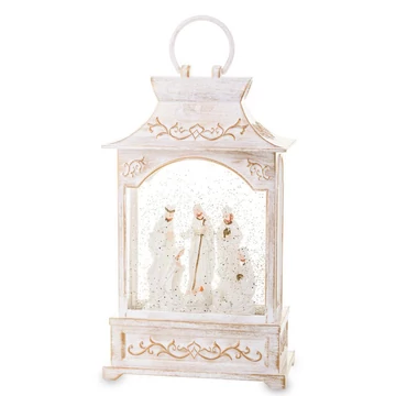 Szent Család 3 király Lampion fehér világítós 26cm 133328