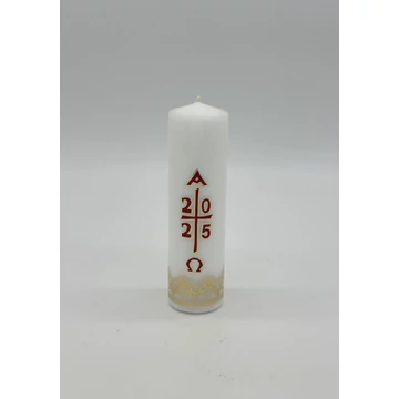 Gyertya díszített 35dkg húsvéti számos matricás