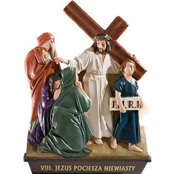 Szobor festett Stáció 29x35cm 244