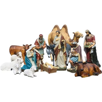 Szobor festett Betlehem 21 alakos 165cm 280