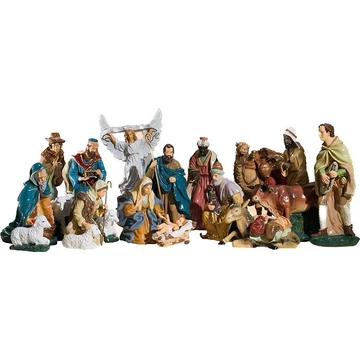 Szobor festett Betlehem 20 alakos 30cm 310