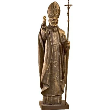 Szobor festett II. János Pál 120cm 656