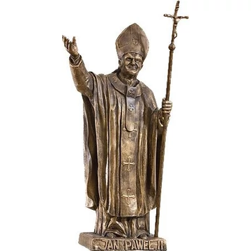 Szobor festett II. János Pál 90cm 657